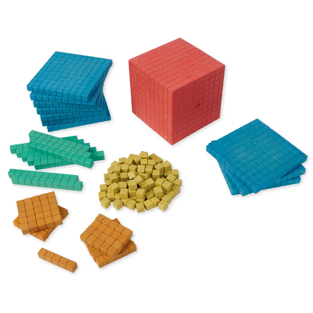 Dienes Grundsortiment, 141-tlg., Zahlenraum 1.000, farbig