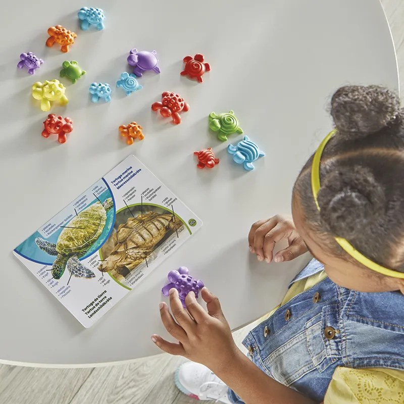 Sortier-Spiel "Sensorische Schildkröten", 46-tlg.