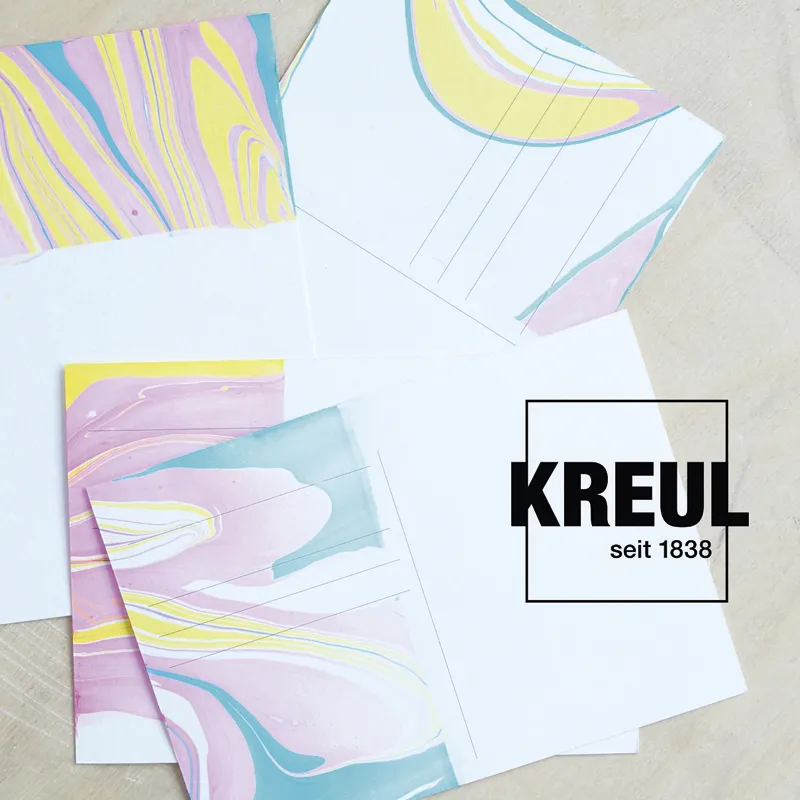 Set KREUL Magic Marble Marmorier-Farben à 20 ml, 6-tlg.