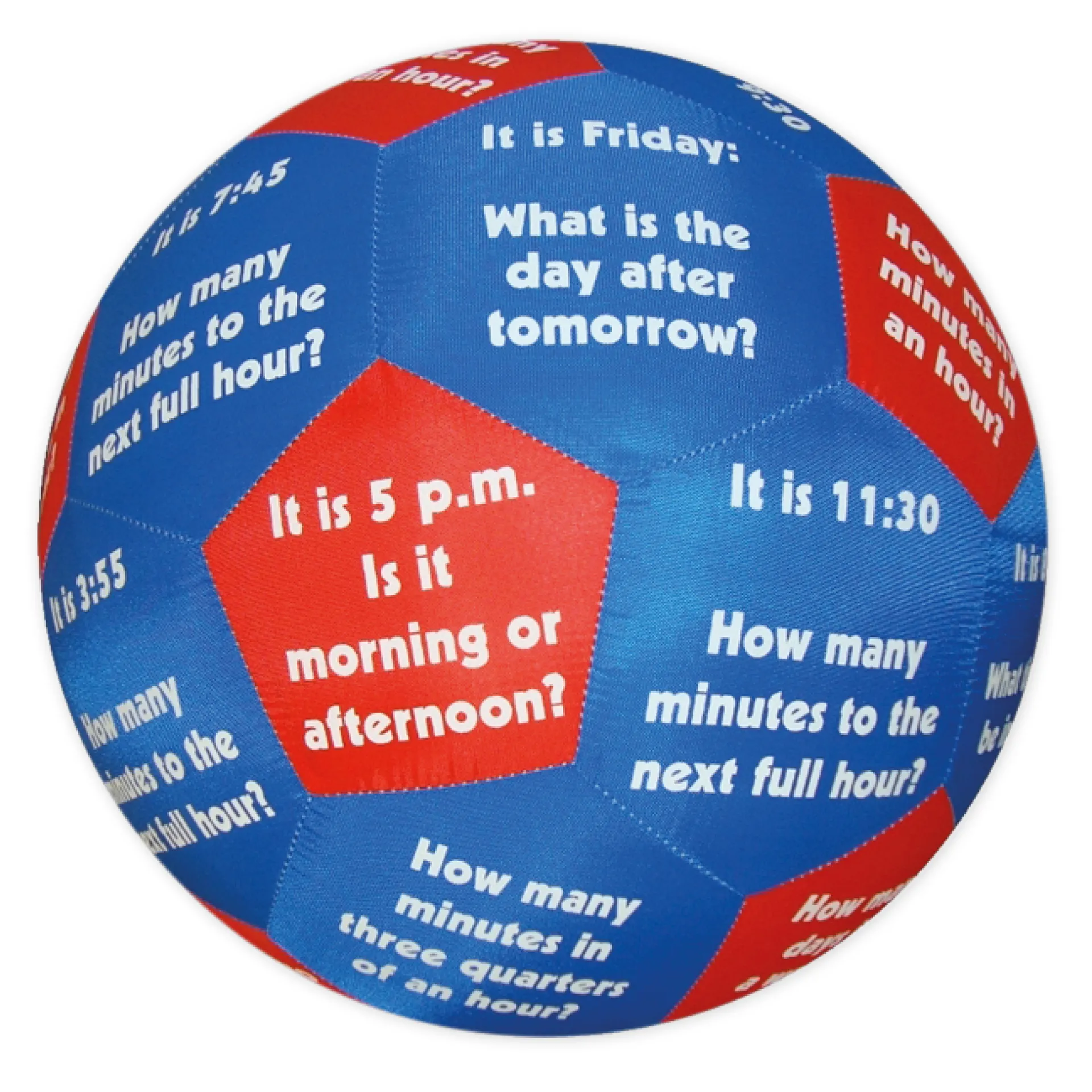 Lernspiel-Ball "Pello" - Zeit und Wochentage Englisch