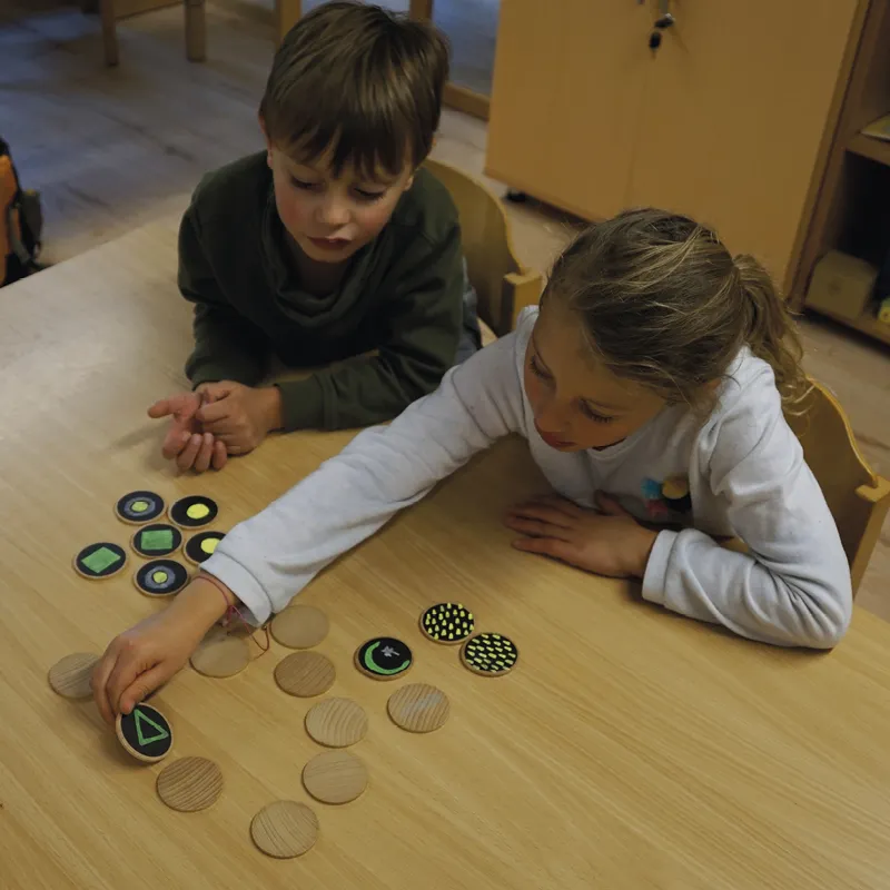 Tafelscheiben "Spielerfinder", 20-tlg., im Stoffbeutel