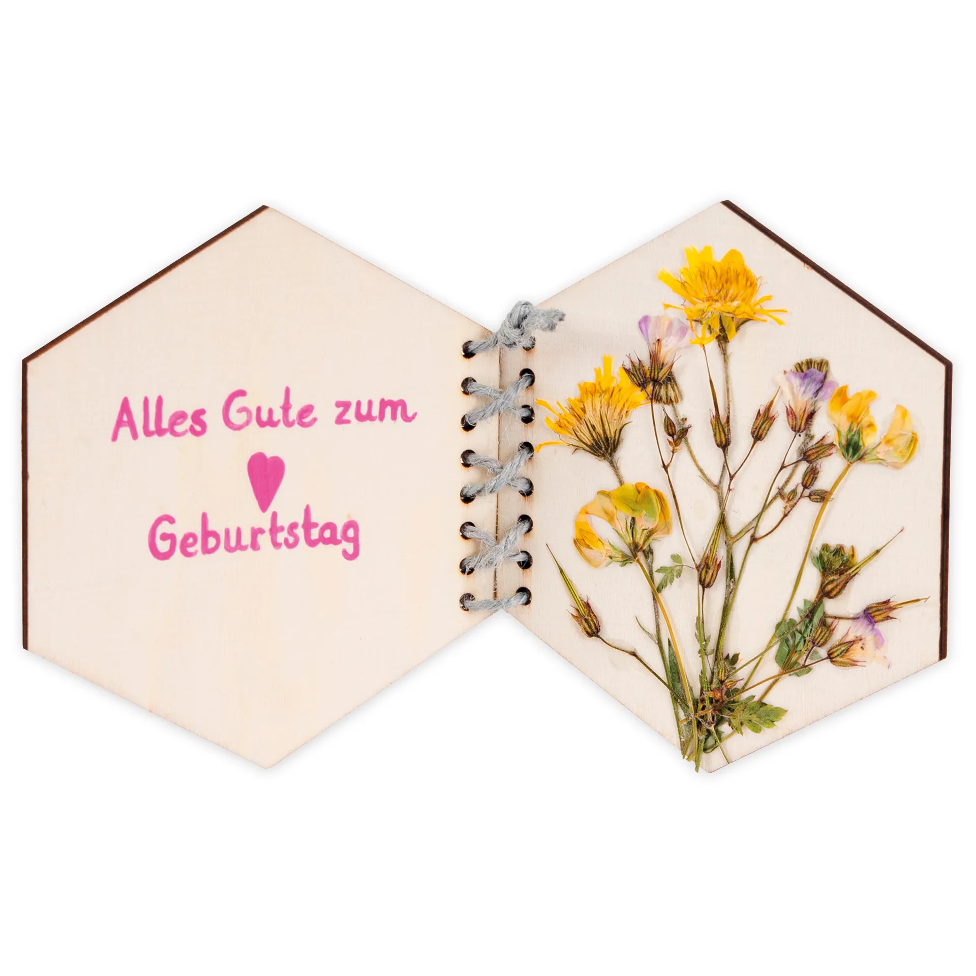 Web- und Fädelwaben aus Holz, 8 Stück