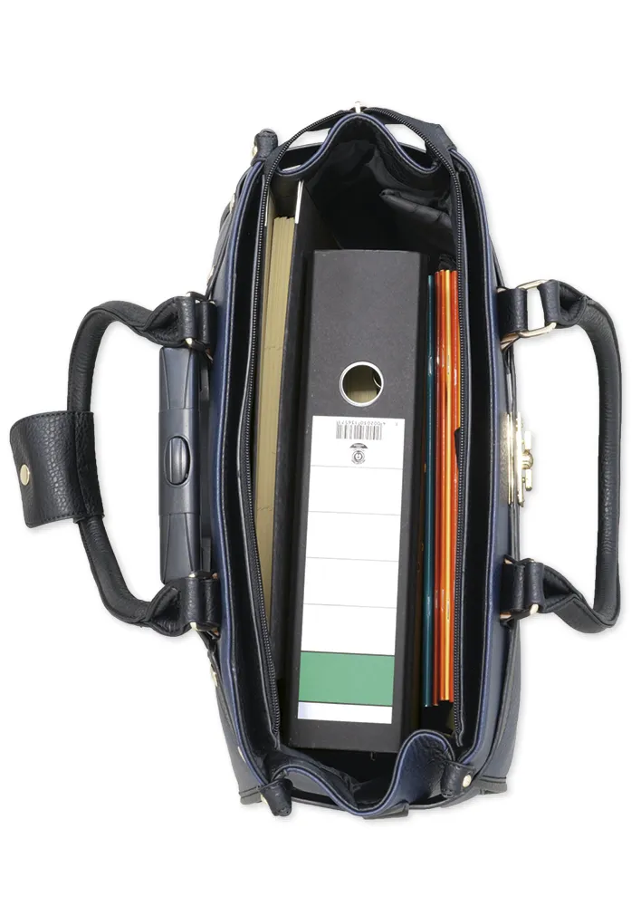 TimeTEX Handtaschen-Trolley "Bella", blau-schwarz