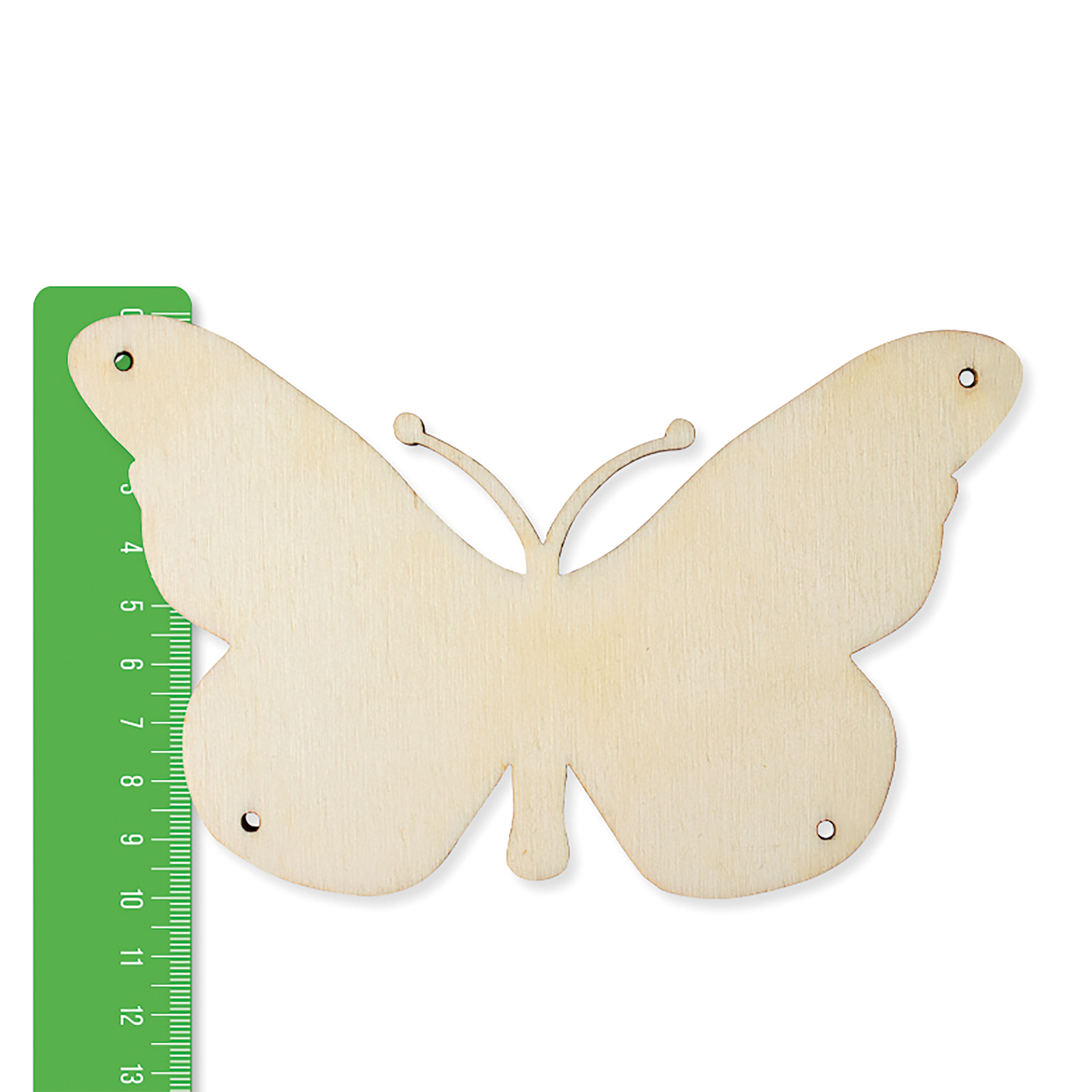 Holz-Schmetterling Blanko zum Aufhängen, 10 cm