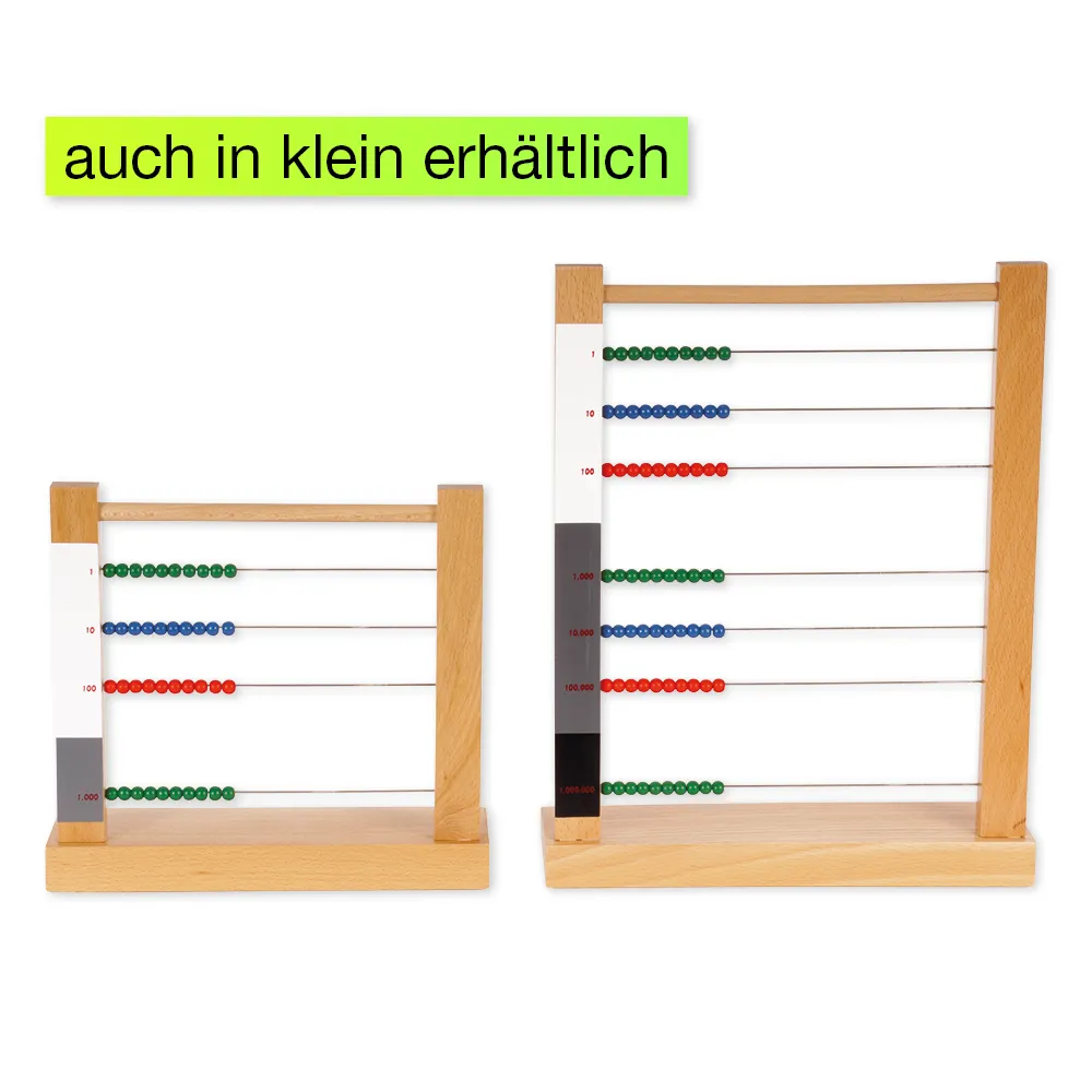 TimeTEX Großer Rechenrahmen "Montessori Premium"