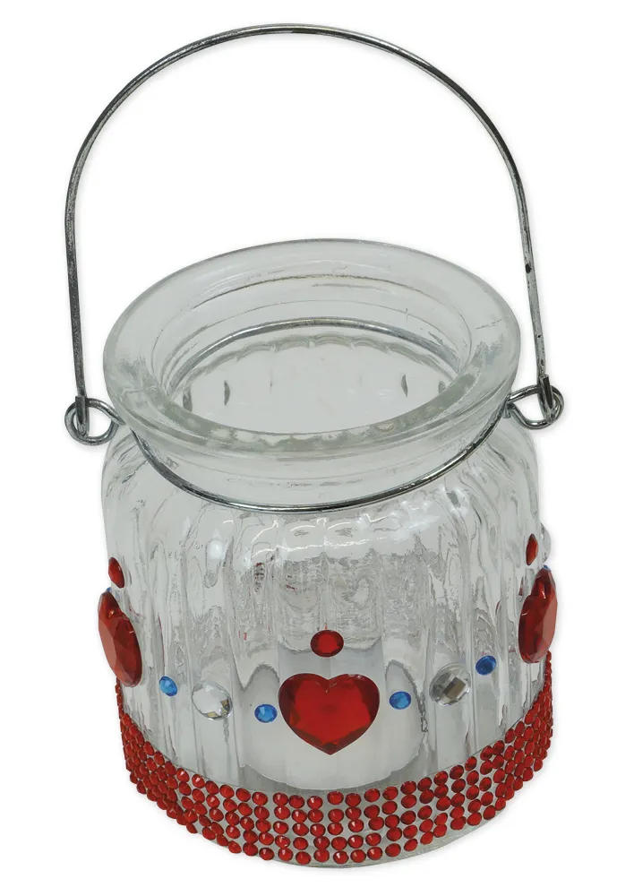 Glitzer-Steine, Tape, 6 Stück