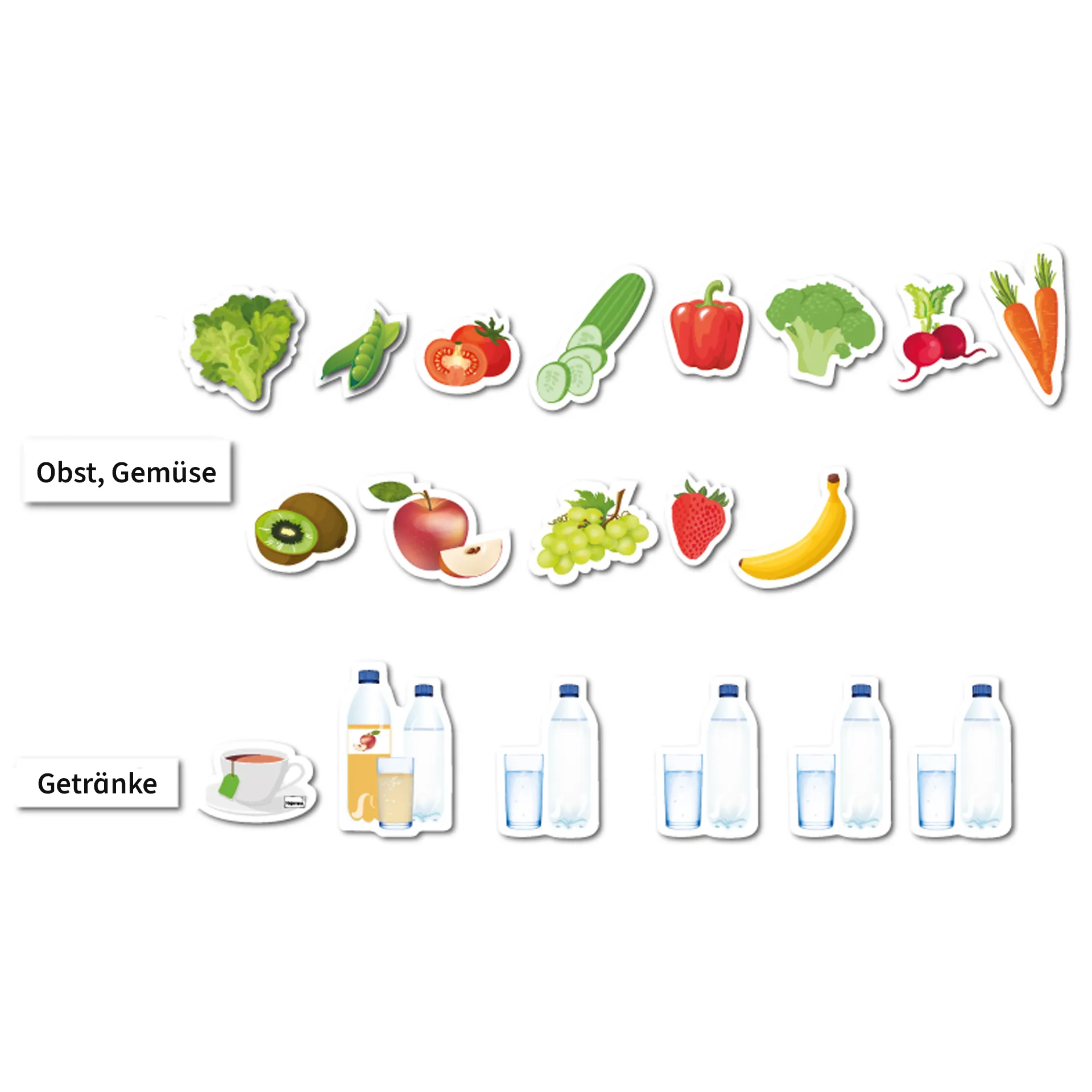 Hagemann Magnetbilder Gesunde Mahlzeiten mit Ernährungspyramide