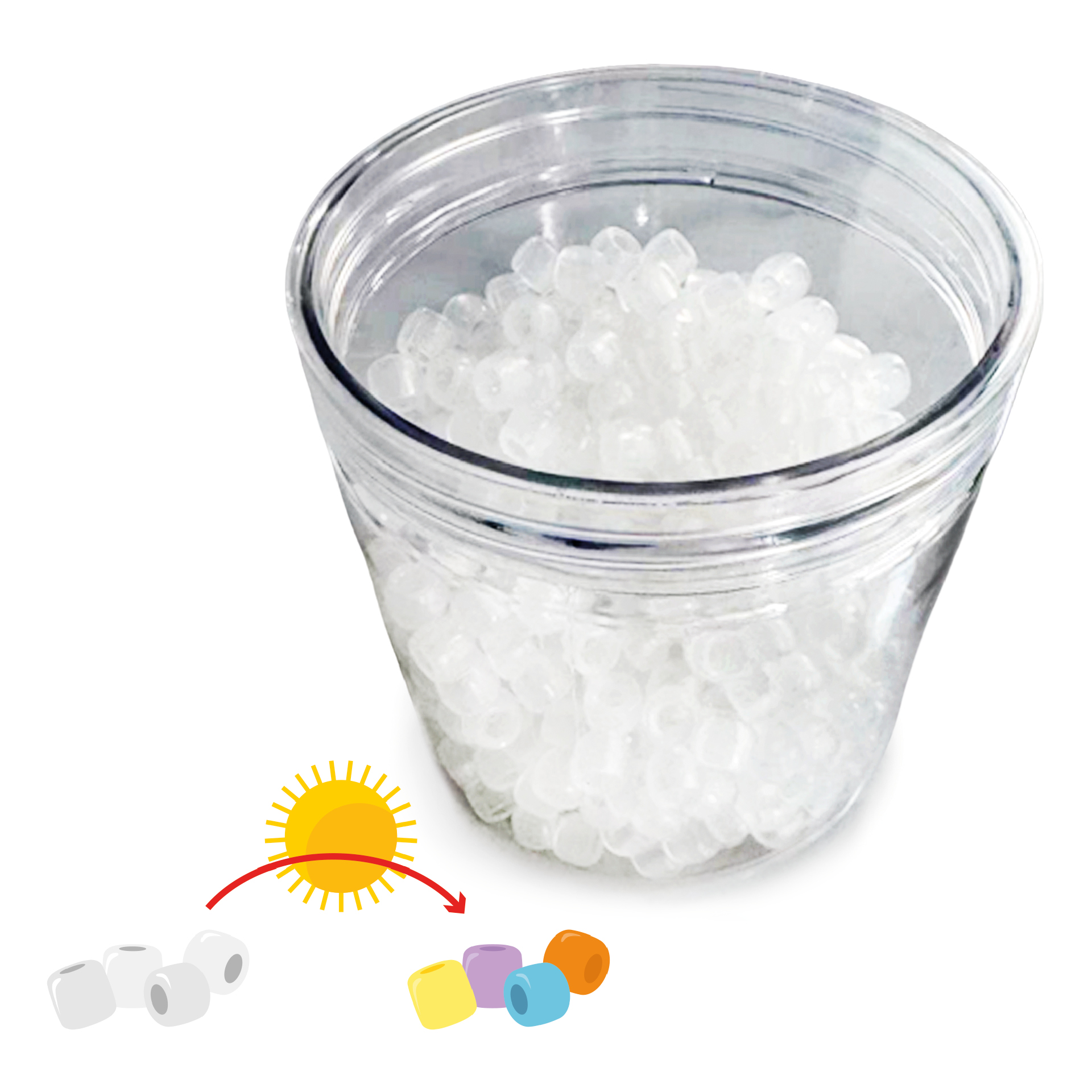 Hagemann Gruppenset UV-Perlen, bunt (500 St.)