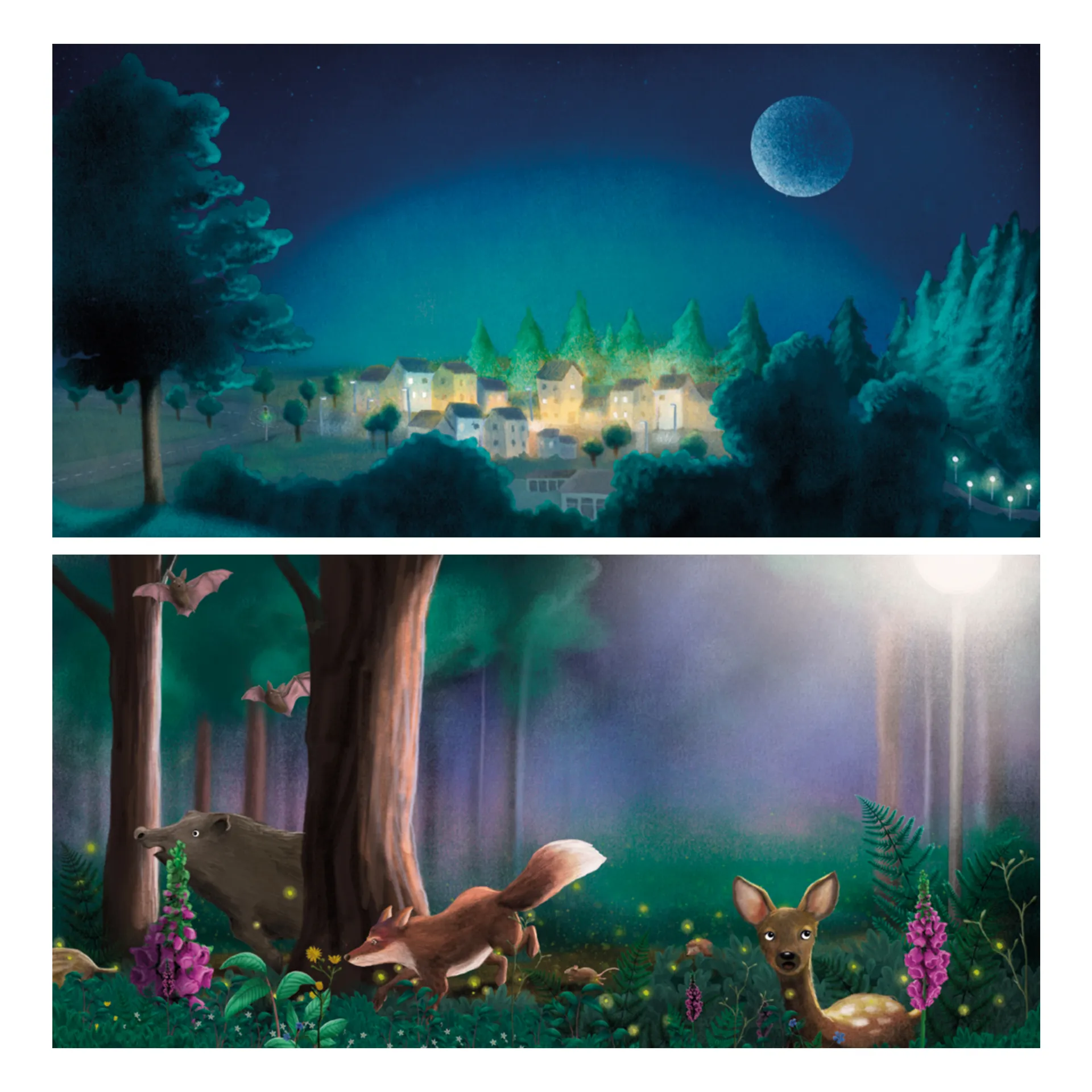 Finn Fledermaus und das Blenden in der Nacht