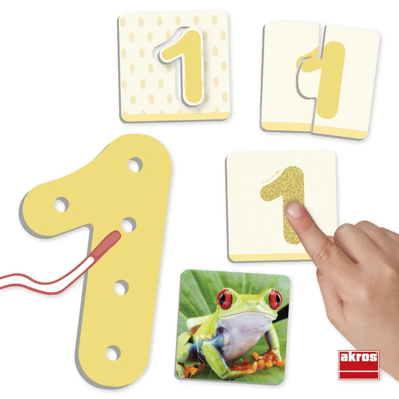 Lernspiel "Die Zahlen von 1 bis 10 spielerisch erfassen", 62-tlg.