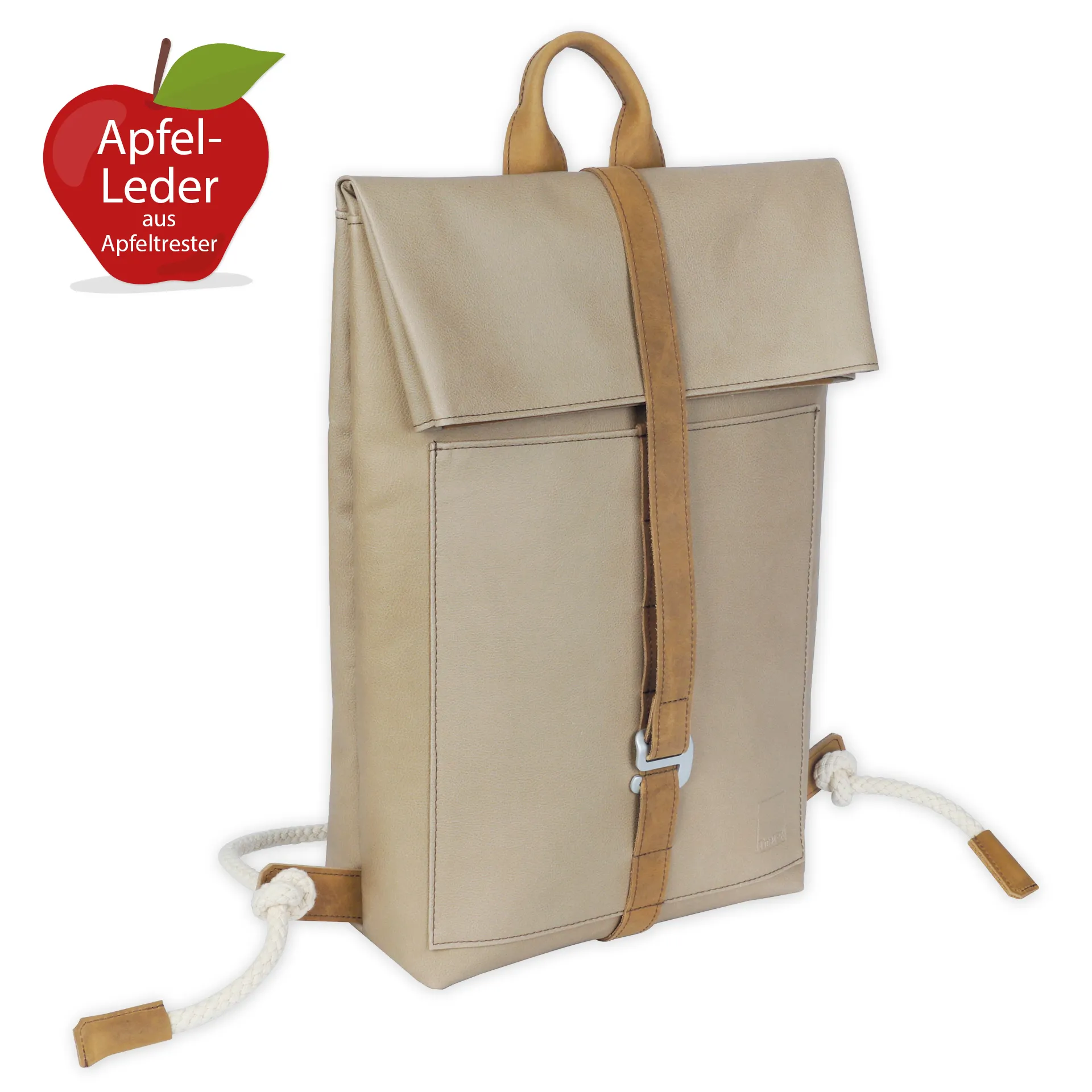 TimeTEX Lehrer-Rucksack "Sacci Pure" aus Apfelleder