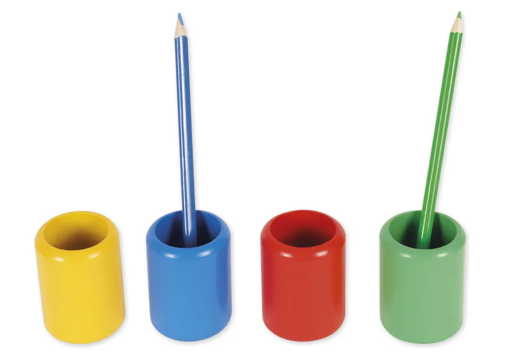 TimeTEX Satz mit 11 farbigen Bleistiftständern "Montessori Premium"
