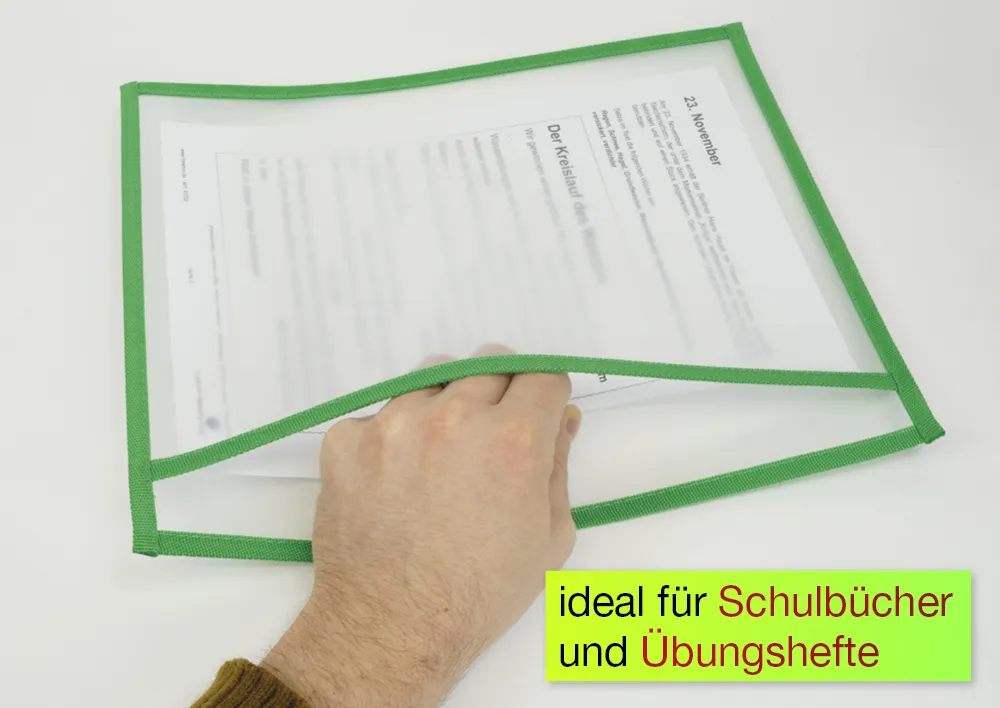 Lern- und Sammeltasche A4-Plus quer, mit Farbeinfassung, 10-tlg.