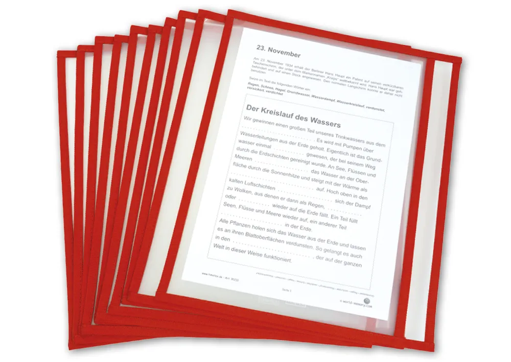 Lern- und Sammeltasche A4-Plus quer, mit Farbeinfassung, 10-tlg.