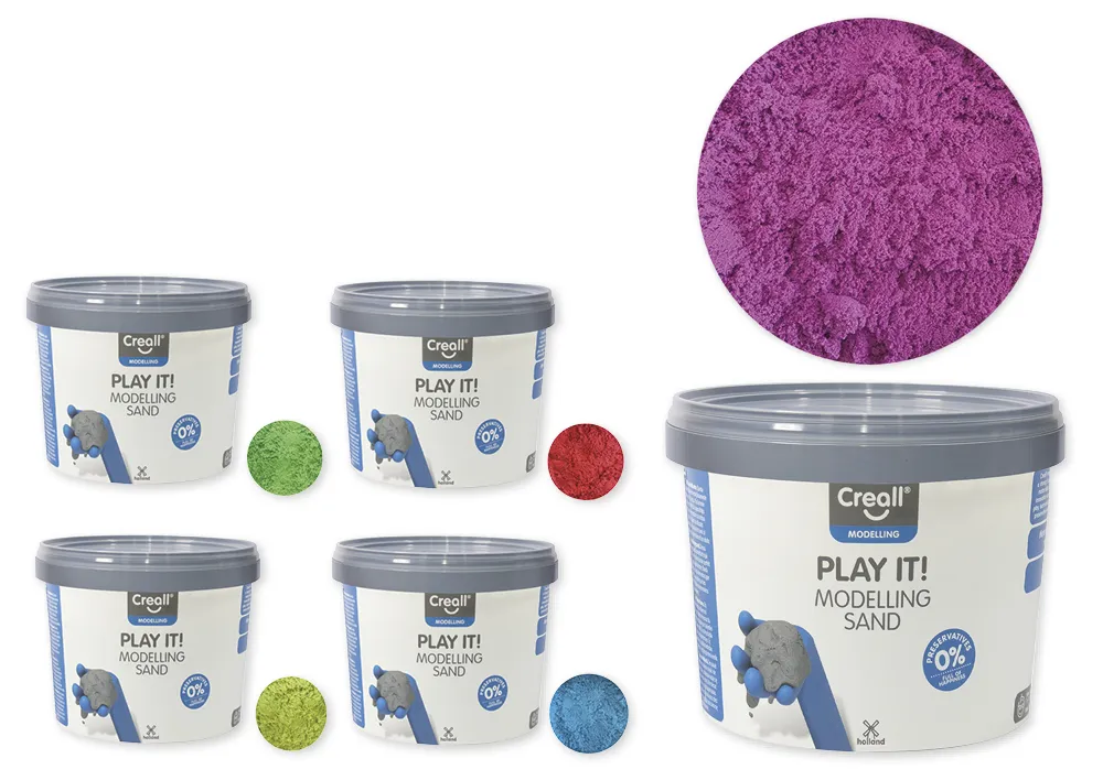 Modelliersand farbig, 750 g