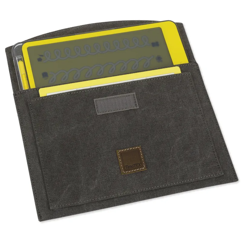 TimeTEX Tablet-Hülle aus Canvas mit Einstecktasche, 30x21 cm