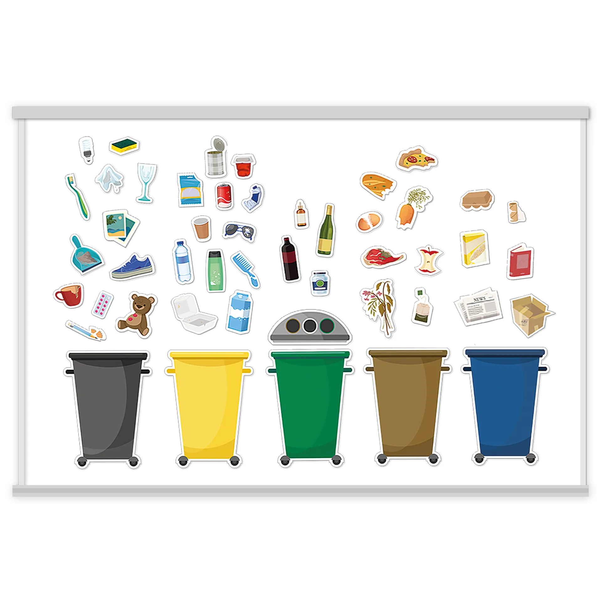 Hagemann Müll vermeiden, Müll trennen & Abfallpyramide, magnetisch, 79-tlg.