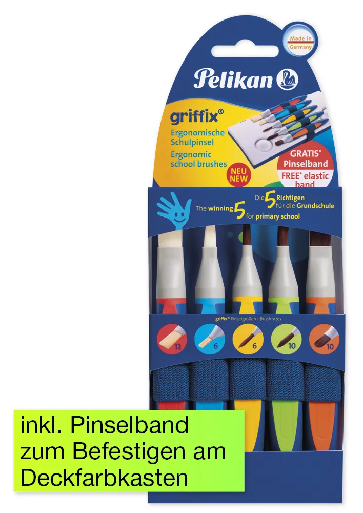 Pelikan Set griffix Pinsel mit Band, 6-tlg.