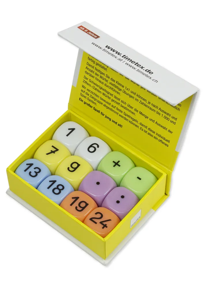 Würfel-Set „Mathematik“ 12-tlg., 20 mm in Box