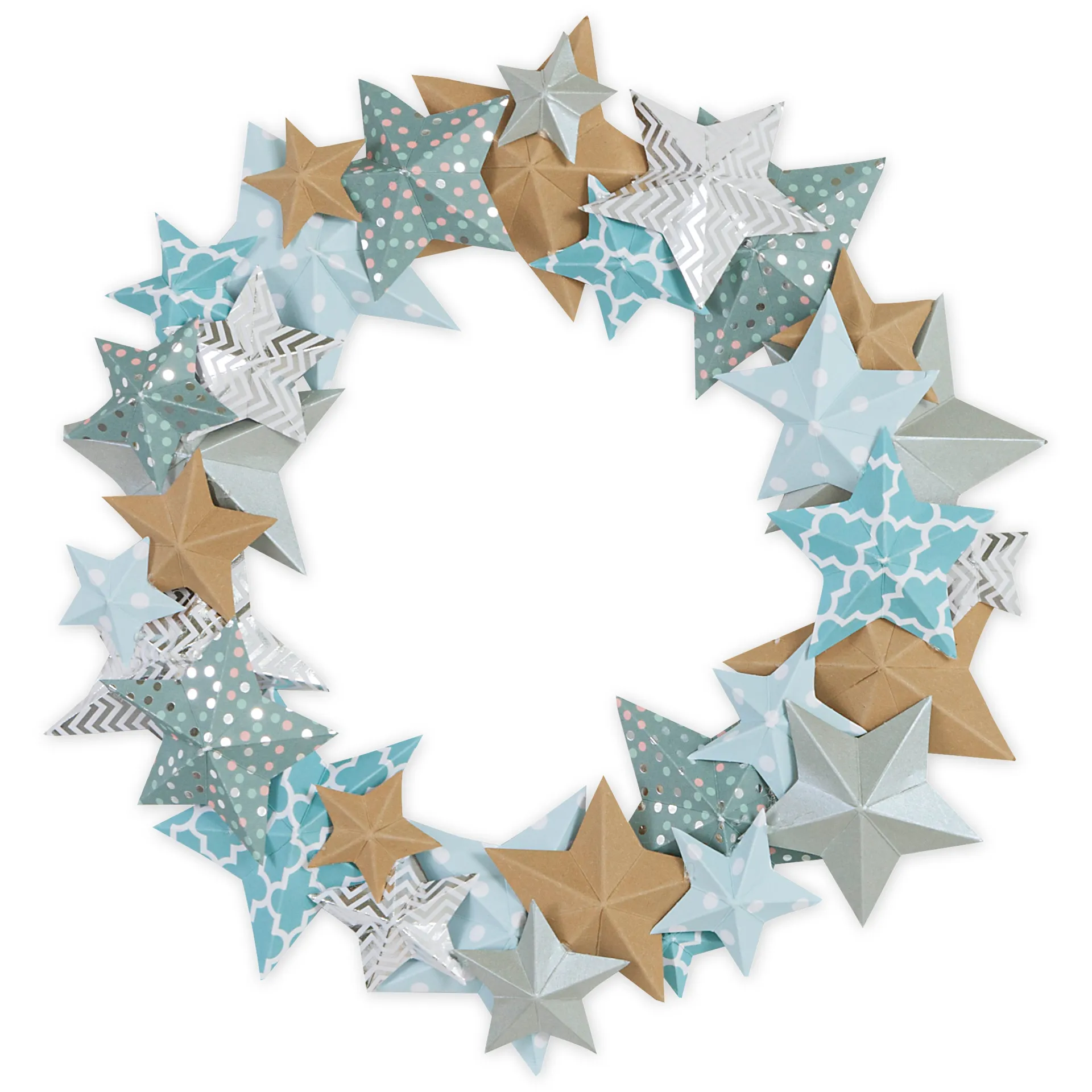 Bastelset "Sternenkranz", 3 Stück