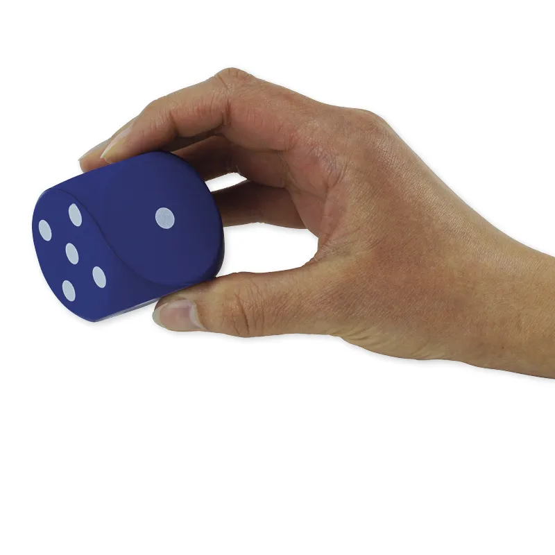 Flüster-Würfel, 6 cm, farbig sortiert