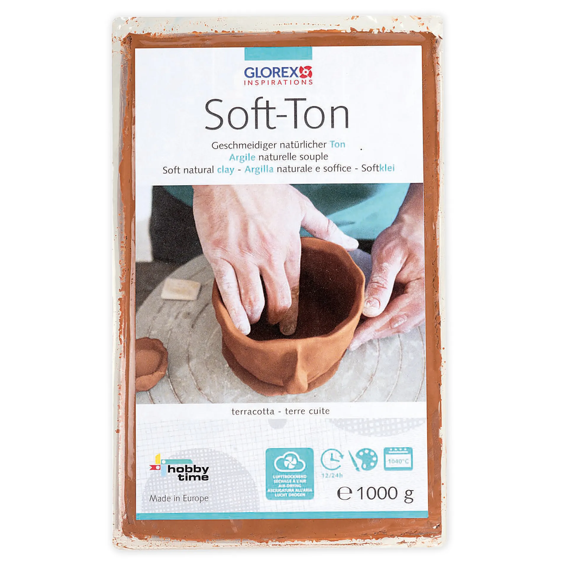 Soft-Ton, lufthärtend/brennbar, 1.000 g
