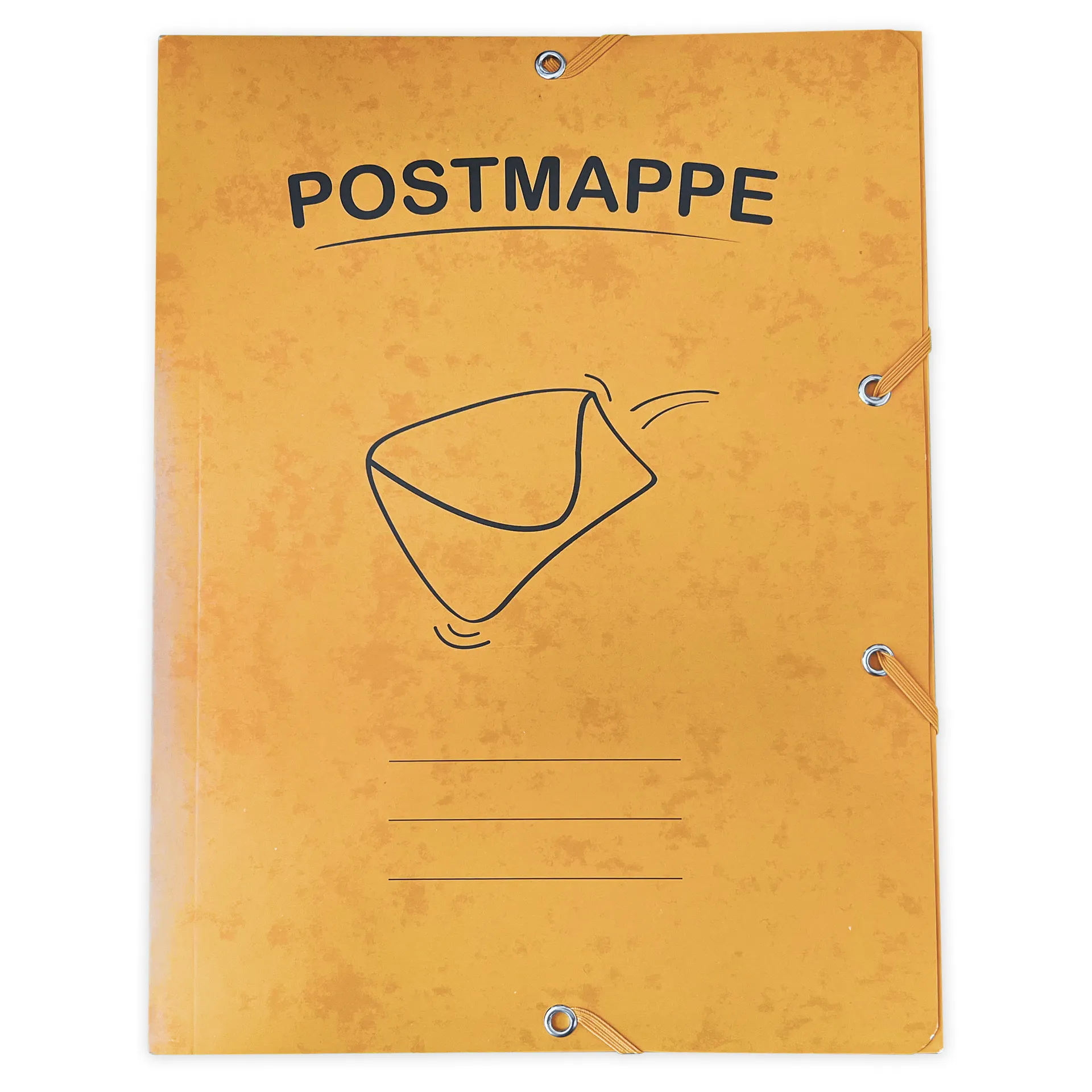 Postmappe aus Pappe A4, gelb