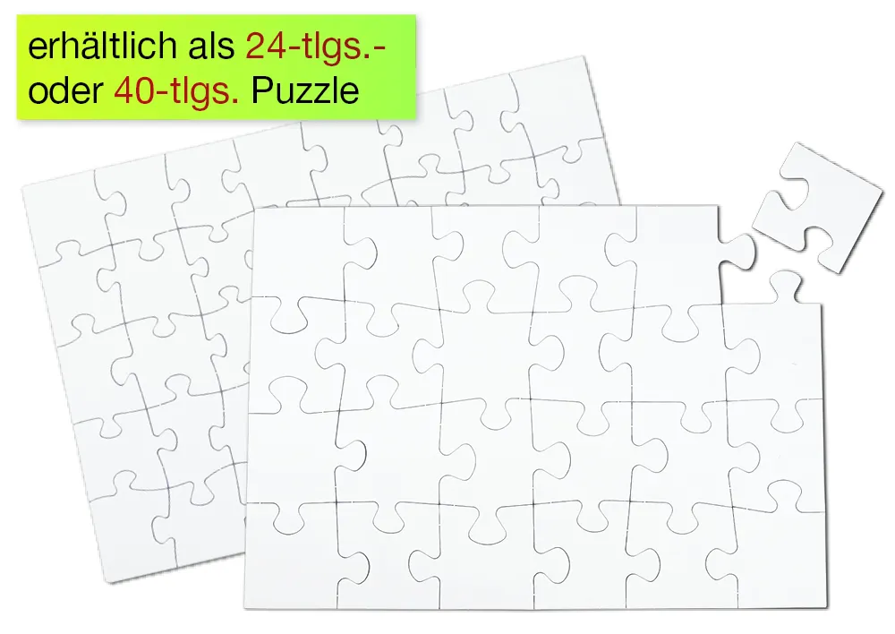 Puzzle zum Bemalen