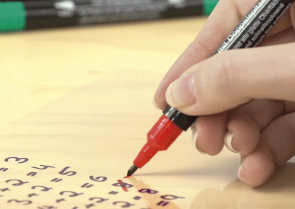 TimeTEX-Set Folienstifte mit Doppelspitze, 4-tlg., non Permanent - abwischbar