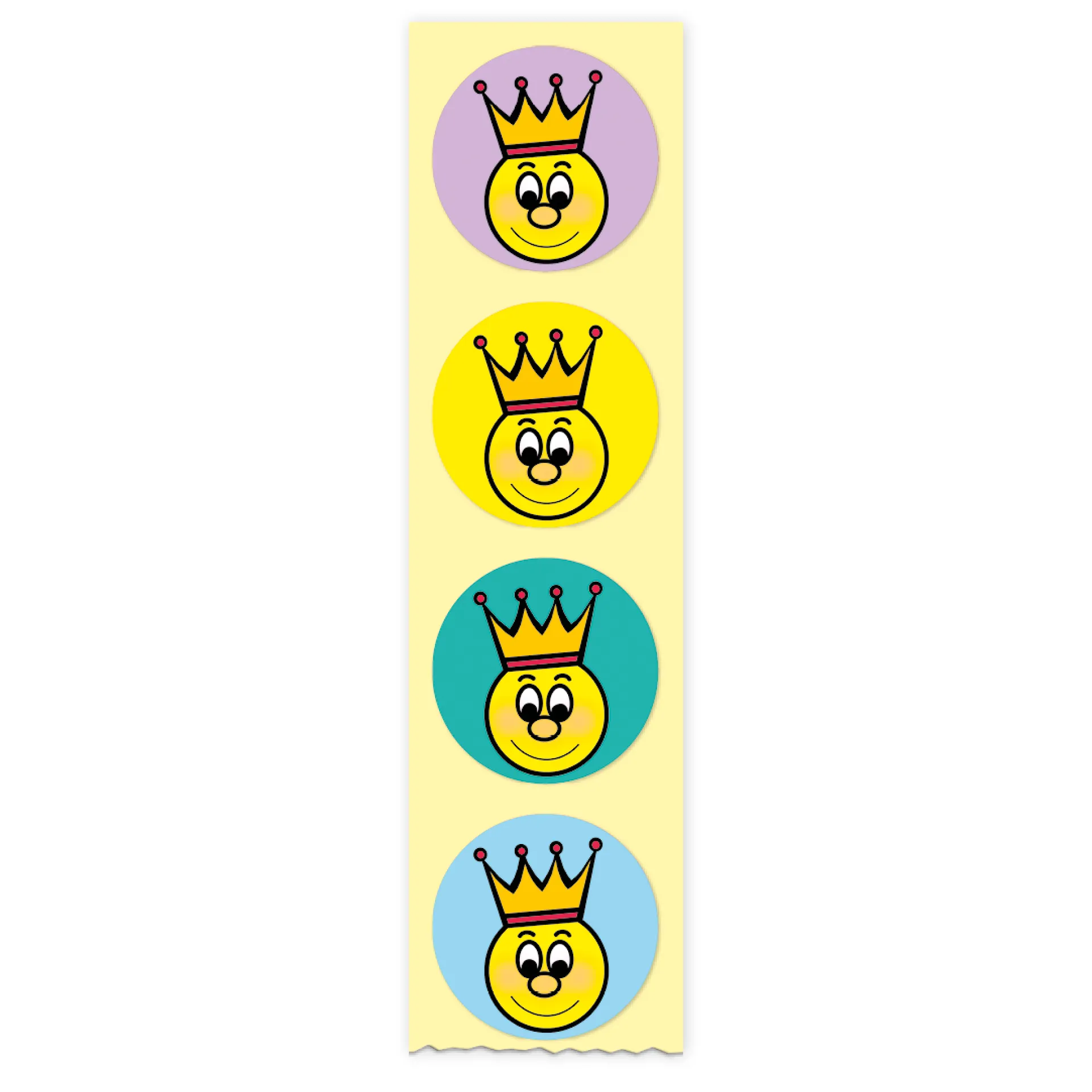 Belobigungs-Aufkleber "Gesicht mit Krone", 440 Stück
