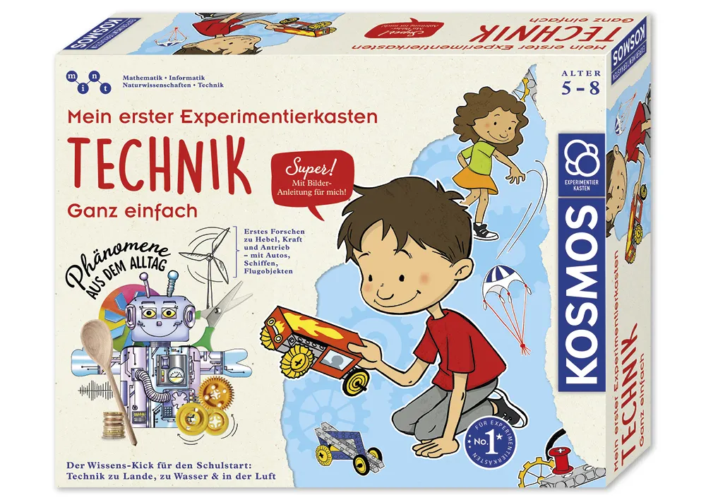 KOSMOS Experimentier-Kasten "Technik ganz einfach", 59-tlg.