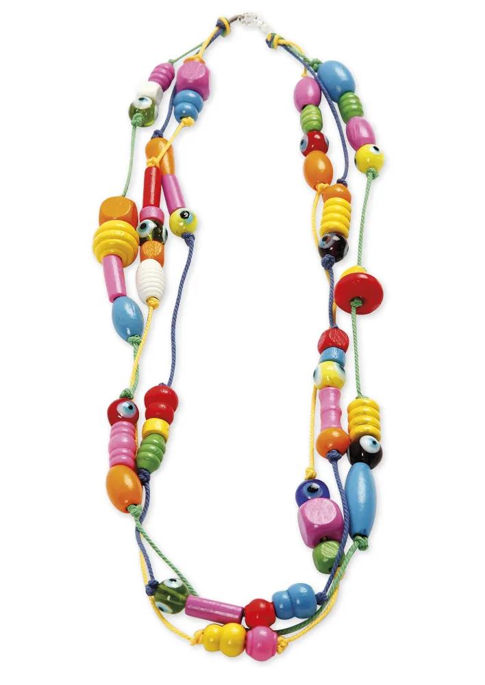 Holzperlen-Mix, 5-28 mm ø, ca. 1.930 Stück