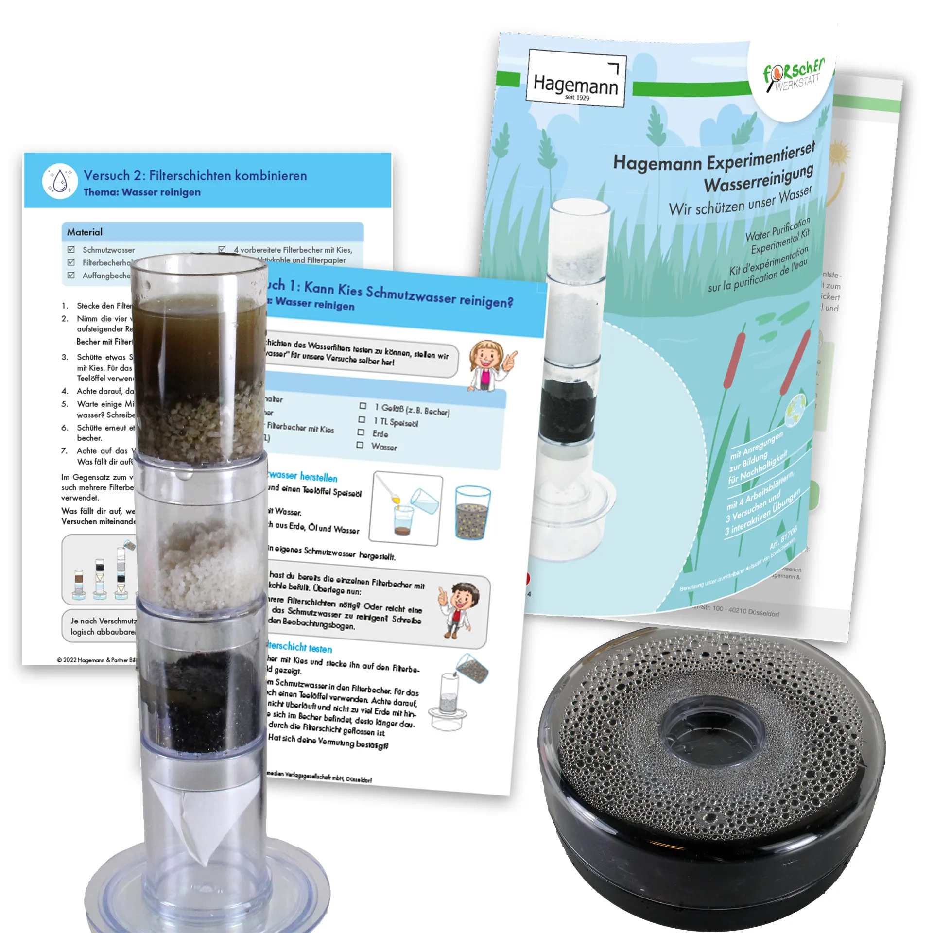Hagemann Experimentierset Wasserreinigung
