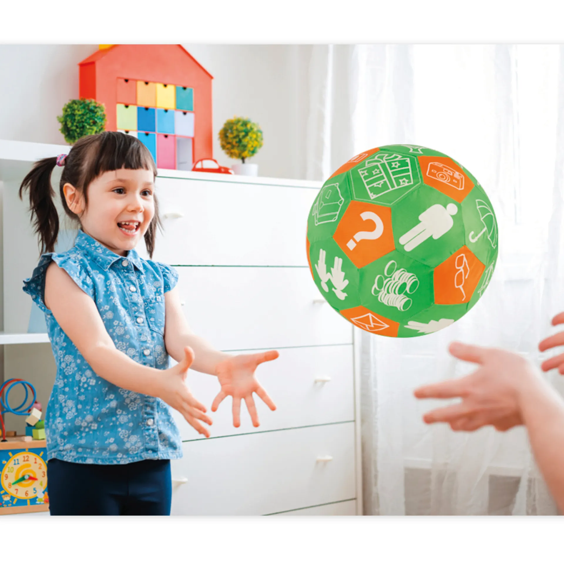 Lernspiel-Ball "Pello" - Geschichten/Alltag