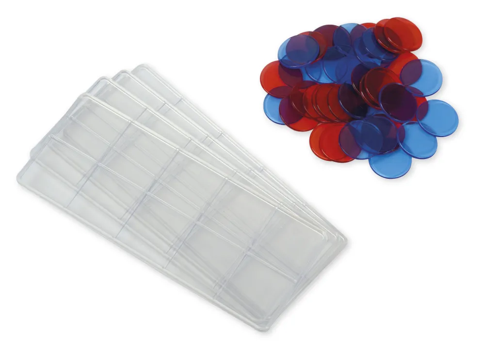 TimeTEX Rechenleisten/Plättchen-Set bis 20, 44-tlg.