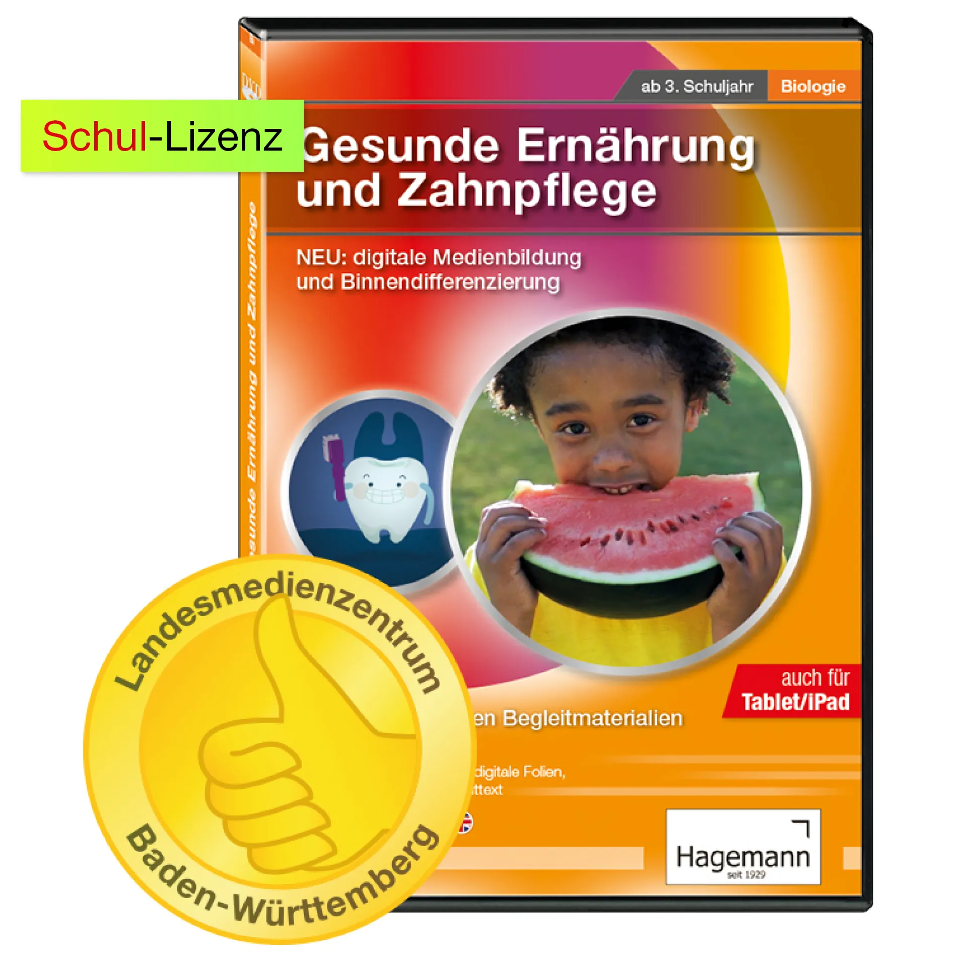 Didaktische DVD Gesunde Ernährung und Zahnpflege (tabletfähig)