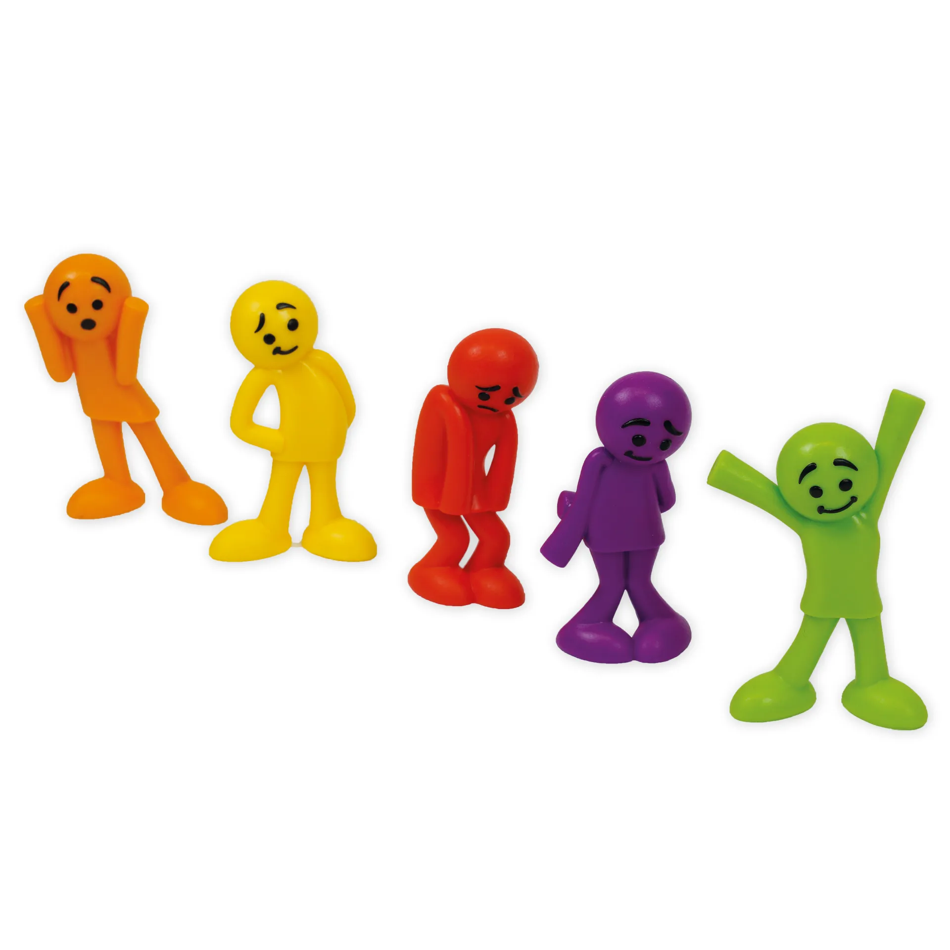 Set Emotions-Figuren farbig sortiert, 54-tlg., in Box