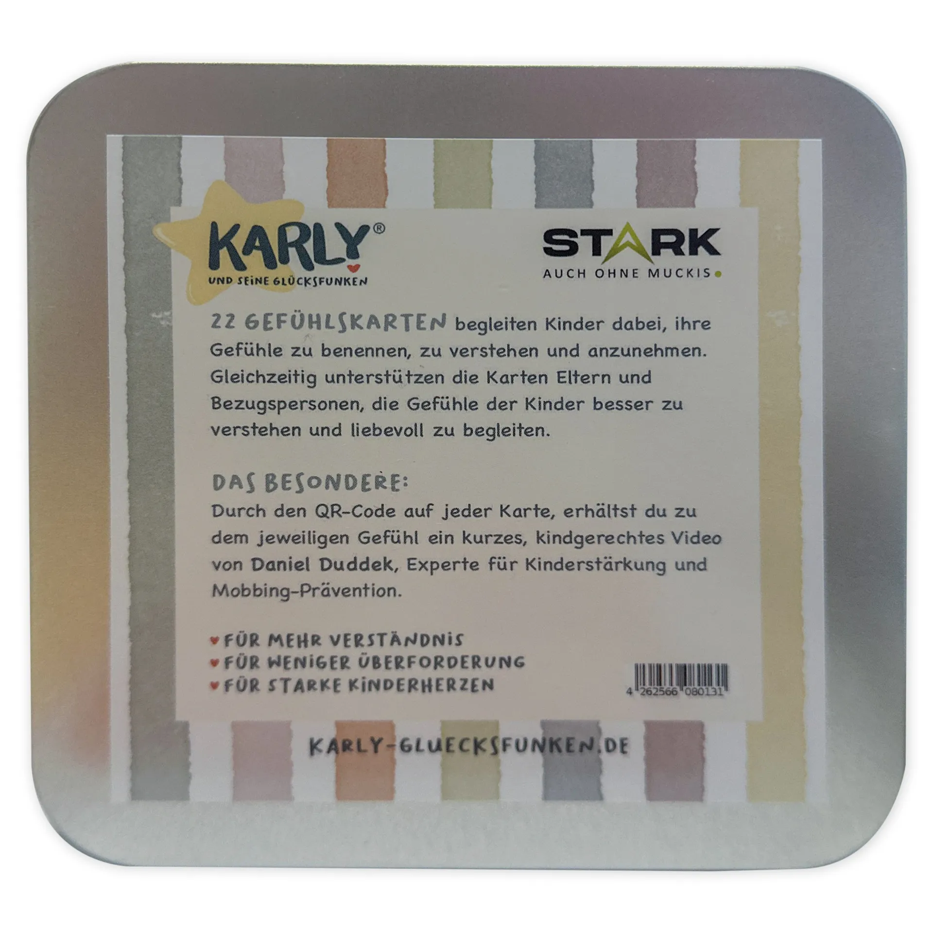 KARLY Gefühlskartenset, 22 Karten in Metalldose