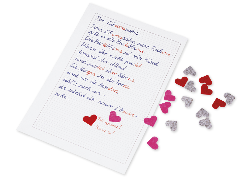 Filz-Aufkleber "Herz", 300 Stück