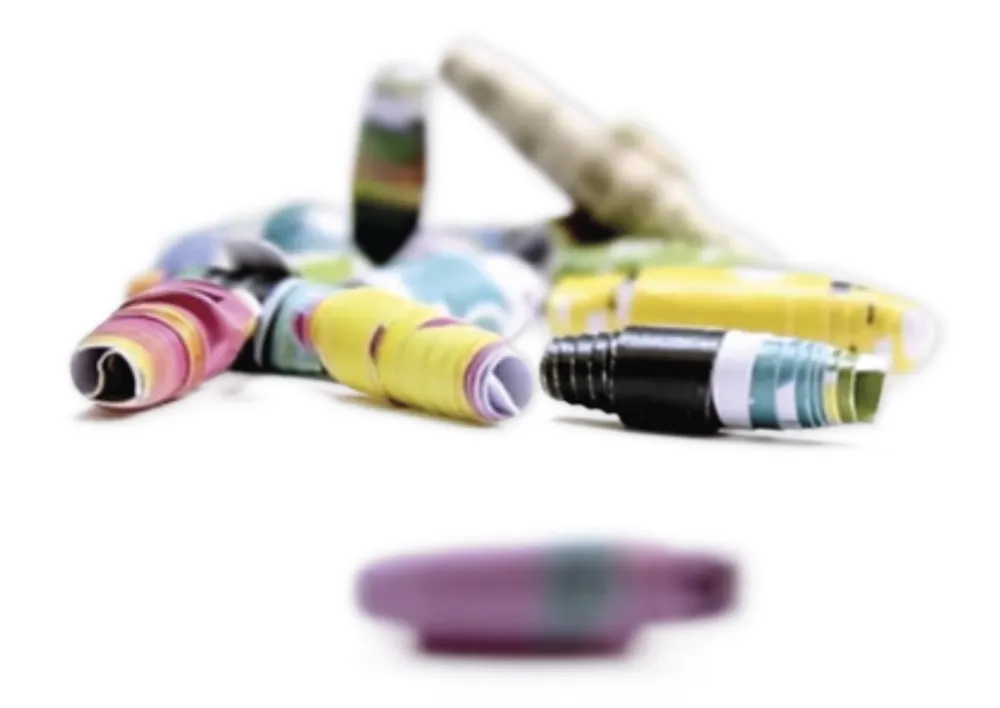 Perlen aus Altpapier