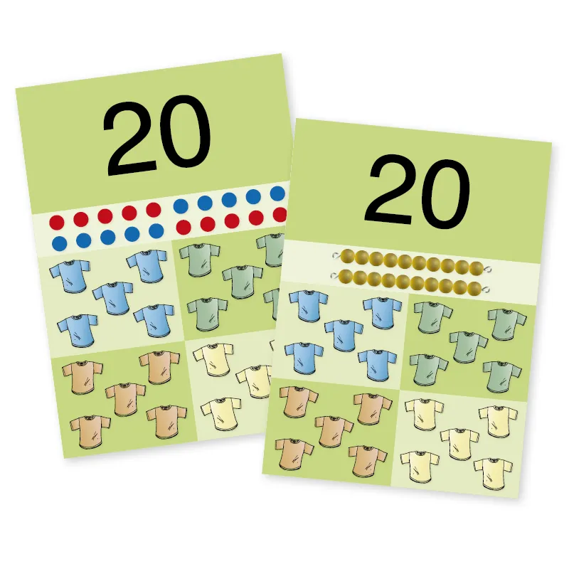 TimeTEX Bildkarten XL A4 "Zahlenraum bis 20", 22-tlg.
