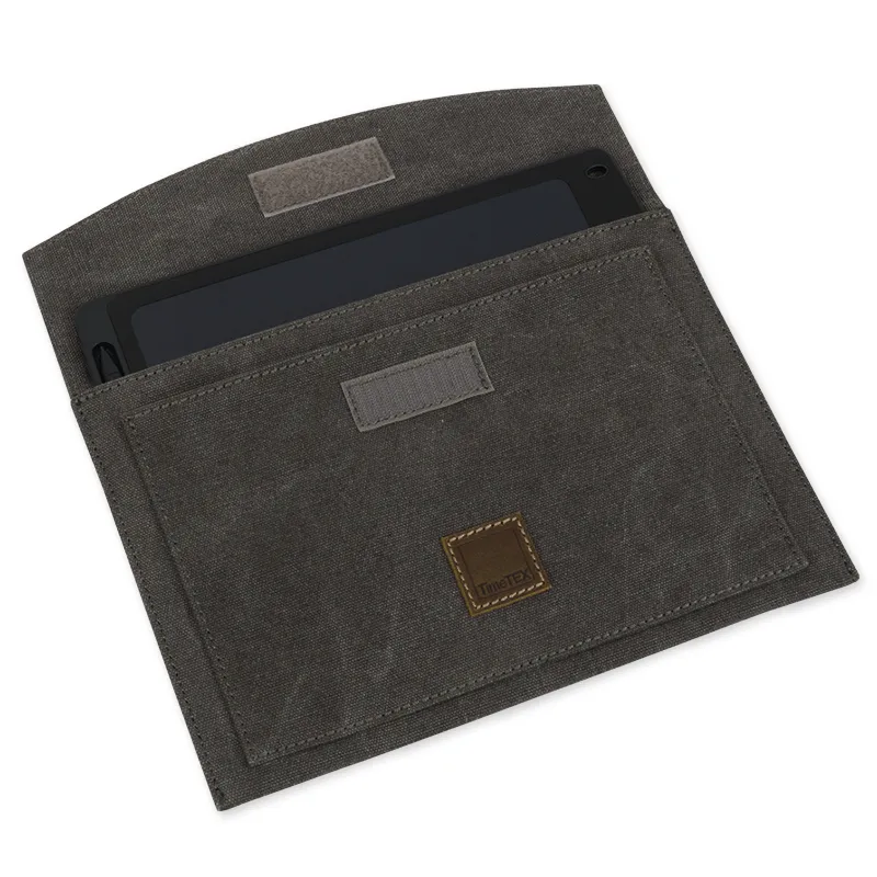 Digitale Schiefertafel SD "A4-XS", schwarzes Display, mit Canvas-Hülle