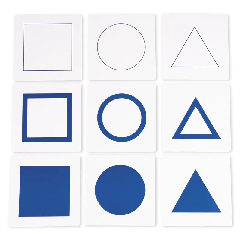 TimeTEX Geometrischer Kartensatz für Einführungsrahmen "Montessori Premium"