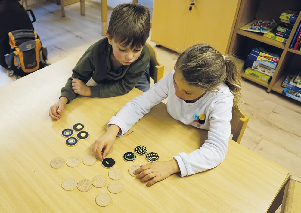 Tafelscheiben "Spielerfinder", 20-tlg., im Stoffbeutel