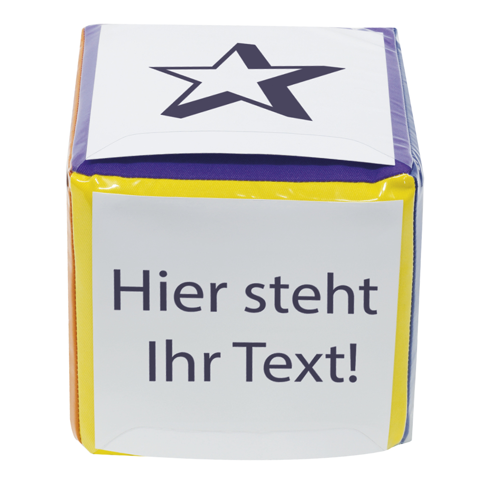 Blanko-Würfel mit Einstecktaschen 10 cm