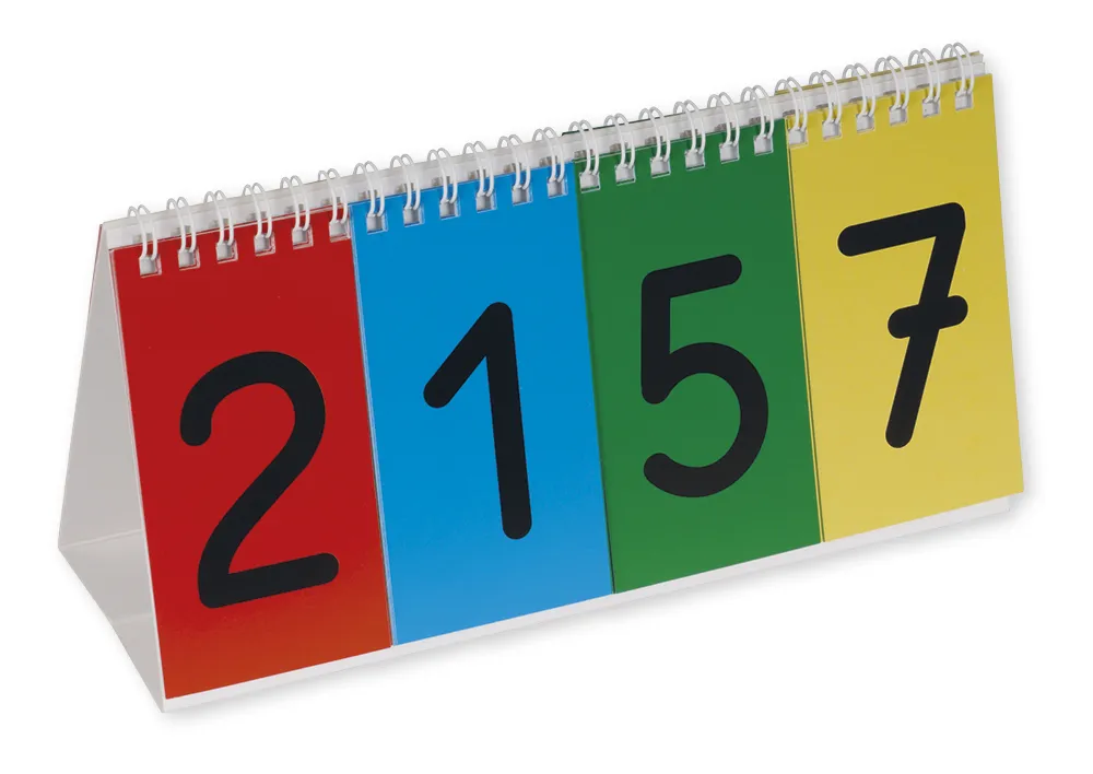 Zahlen-Flipchart für Dezimalstellenwerte, 1.000er Zahlenraum