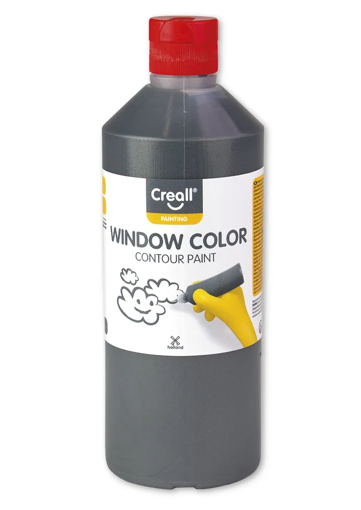 Creall Window Colour Kontur Blei/schwarz, 500 ml