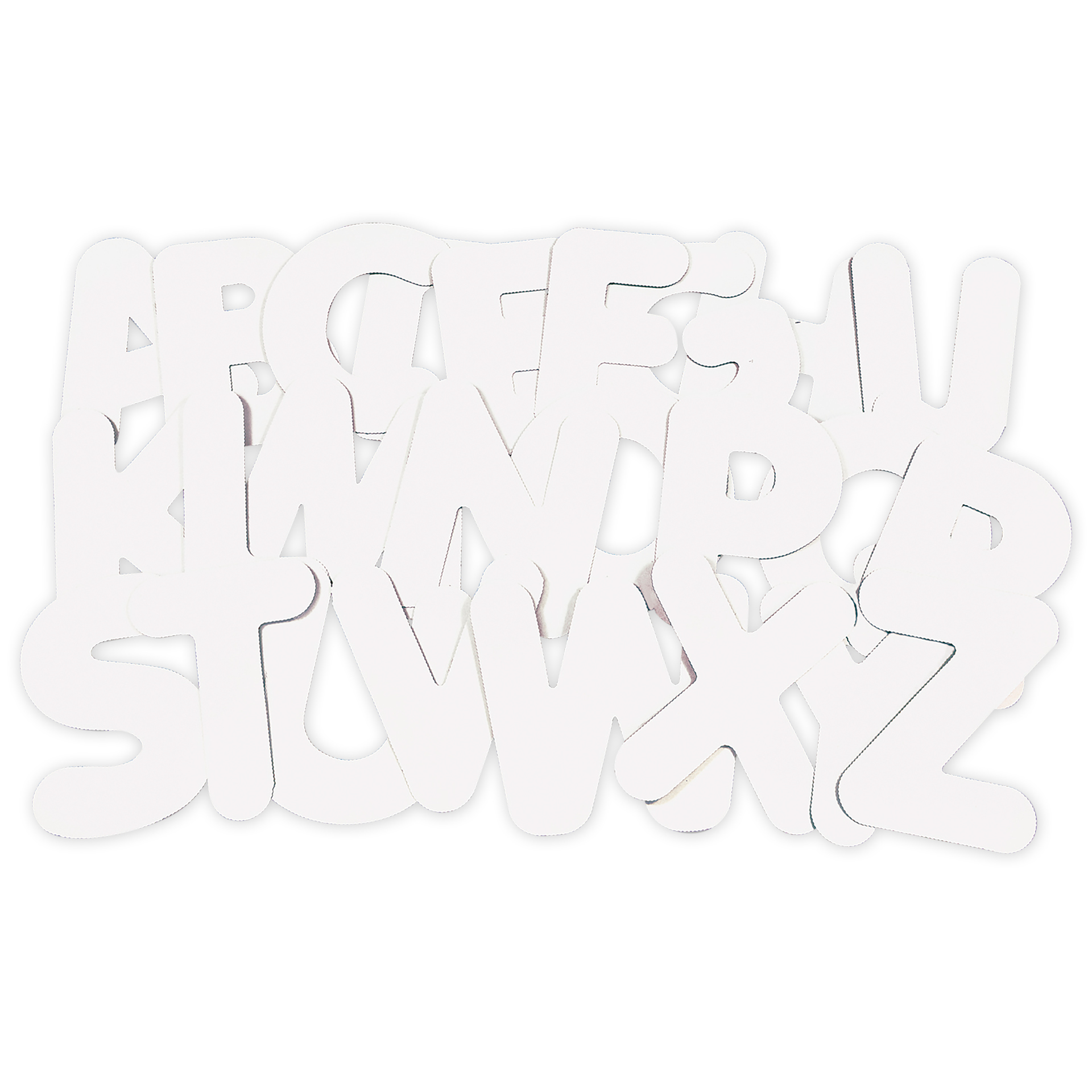 Buchstaben aus Karton, 26 Stück