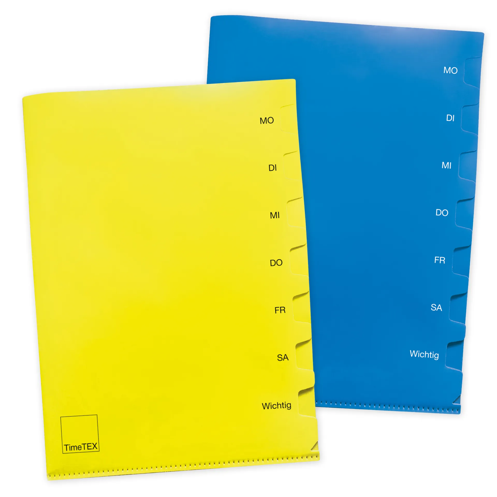 Wochentags-Mappe A4-Plus, 2 Stück, 7 Unterteilungen