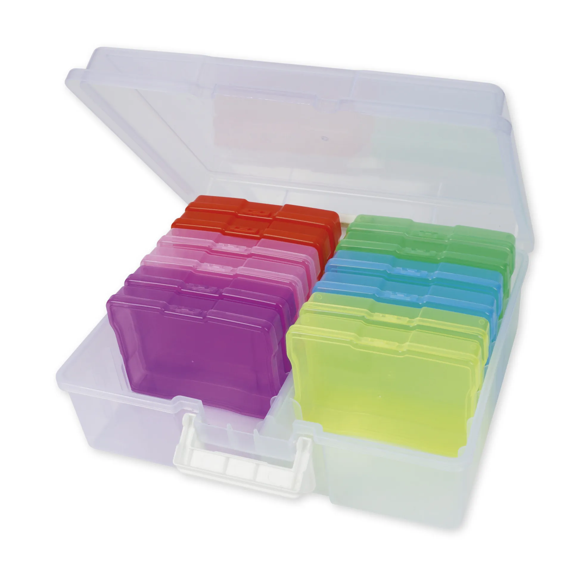 TimeTEX Farb-Boxen im Koffer, transparent, 13-tlg.